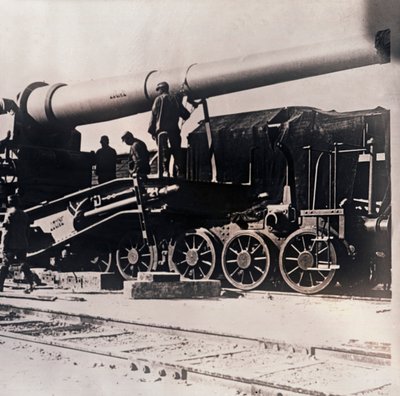 列車の重砲、c1914-c1918 作： Unbekannt