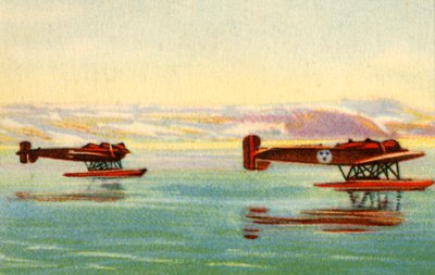 1928年、1932年、北極、ウンベルトノービレの検索に使用されたハインケルHE 5水上飛行機。 作： Unbekannt