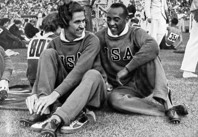 ヘレンスティーブンスとジェシーオーエンス、アメリカンアスリート、ベルリンオリンピック、1936年 作： Unbekannt