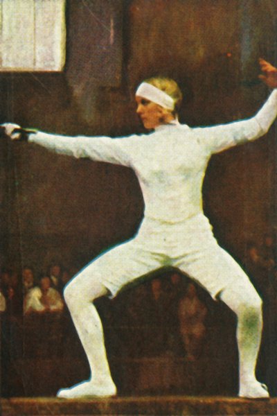 Helene Mayer、ドイツの世界チャンピオンの剣士、1928年。 作： Unbekannt