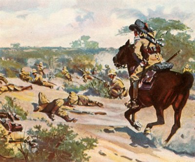 1936年1905年10月29日、ファルグラスでの戦闘でヘンドリックウィットボイは致命傷を負った。 作： Unbekannt