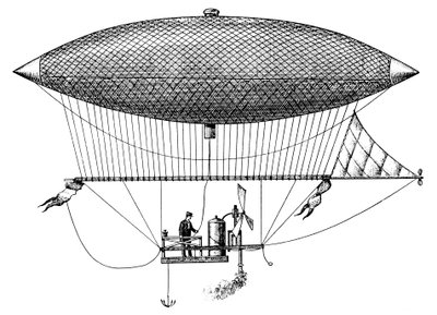 アンリギファーズの操縦可能な飛行船、1852年、1903年 作： Unbekannt