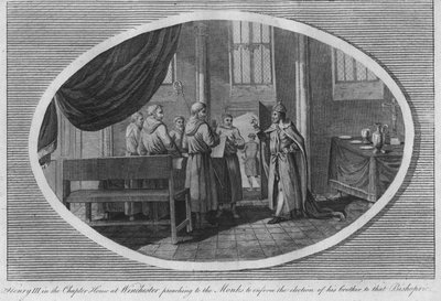 ウィンチェスター大聖堂のチャプターハウスにあるヘンリー3世、1250年1793年 作： Unbekannt