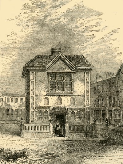 1750年頃のヒックスホール、c1872。 作： Unbekannt