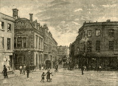 ハイストリート、ニューポート、1898年。 作： Unbekannt