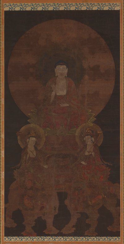 釈迦如来 普賢菩薩…室町時代・15世紀。 作： Unbekannt