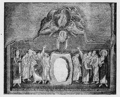 古代ローマの歴史。9世紀の絵画に描かれた聖母の被昇天 作： Unbekannt