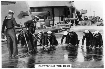 デッキの聖化、HMSネルソン、1937 作： Unbekannt
