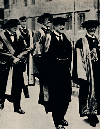 オックスフォードの名誉学位、1925年、1945年。 作： Unbekannt