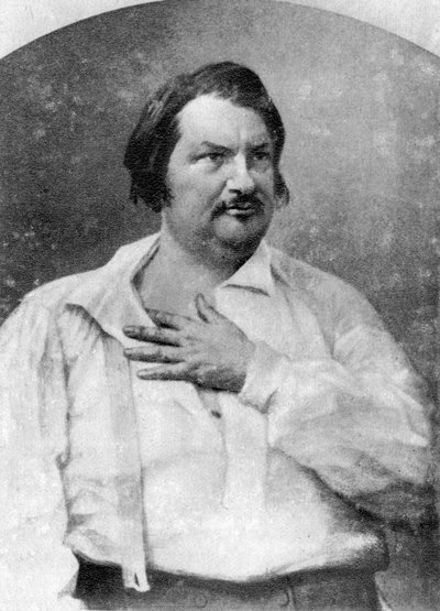 Honore de Balzac、フランスの小説家、c1845-1890 作： Unbekannt