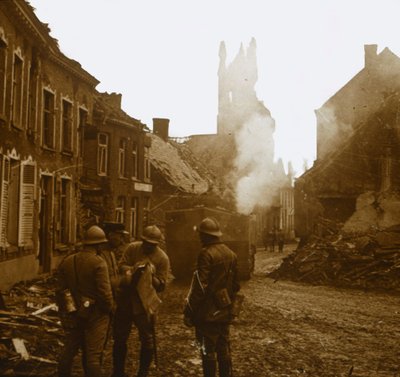 Hooglede、フランダース、ベルギー、1918 作： Unbekannt