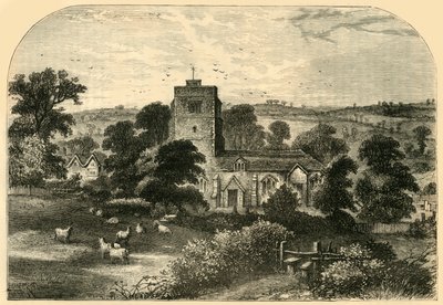 1750年のホーンジー教会、c1876。 作： Unbekannt