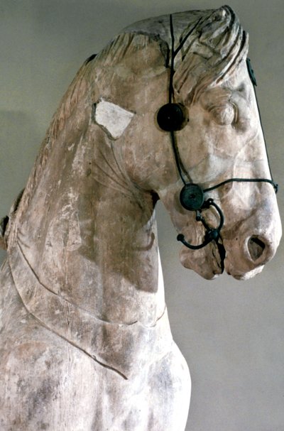 馬、ハリカルナッソスの霊廟のクアドリガ、紀元前350年 作： Unbekannt