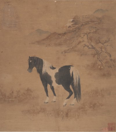 馬と風景。 作： Unbekannt