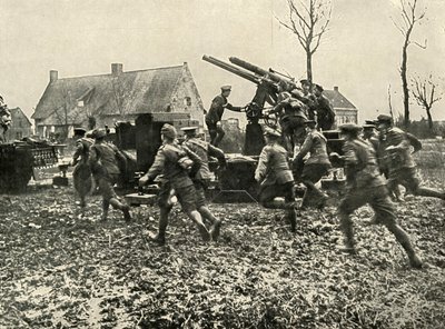 敵対的な航空機の発見、1919年。 作： Unbekannt