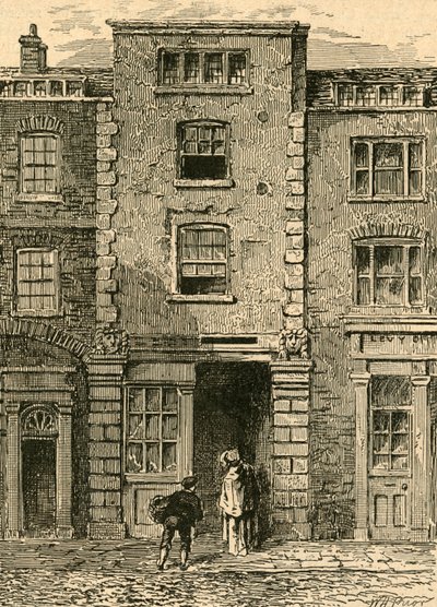 1897年、フェッターレーンのドライデンによって占領されたと言われる家 作： Unbekannt