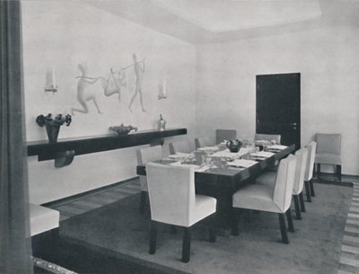 ルカレフフランケルによるブカレストの家-ダイニングルーム、1942 作： Unbekannt
