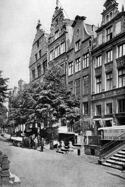 Brodbankengasse、Danzig、c1922の家 作： Unbekannt
