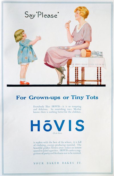 Hovisパン広告、1921年 作： Unbekannt