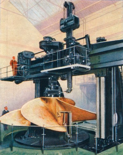 巨大な縦型ボーリングミル、1938 作： Unbekannt