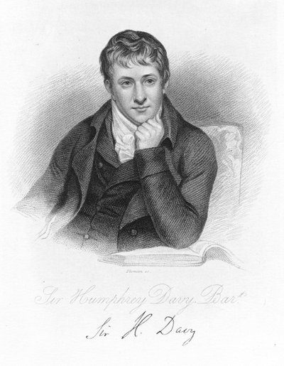 ハンフリーデービー、1803年のイギリスの化学者、c1870 作： Unbekannt