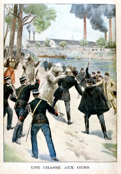 クマの狩猟、1901 作： Unbekannt