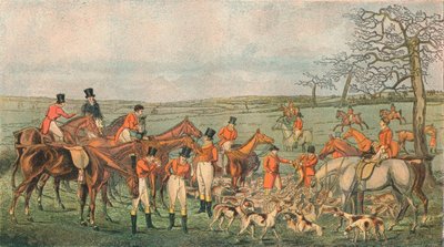 1827年のレスターシャーでの狩猟-1890年の死時 作： Unbekannt
