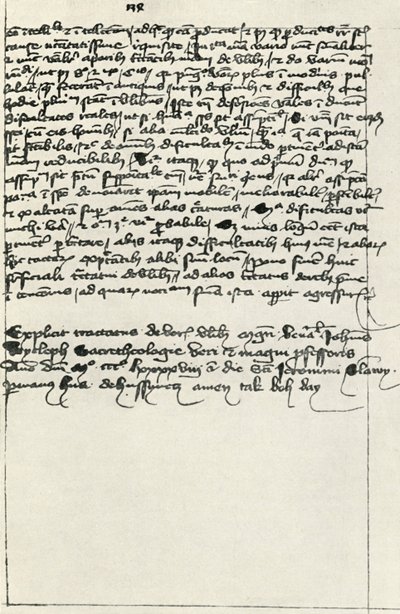 ウィクリフスの論文のHus筆記録、15世紀初頭、1947年。 作： Unbekannt