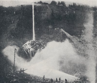 油圧鉱業、1923年。 作： Unbekannt