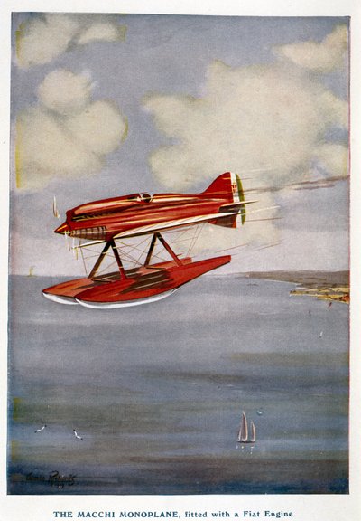 ハイドラビオン・マッキの単葉機、シュナイダートロフィー、1929年9月 作： Unbekannt
