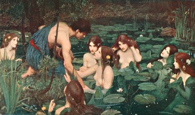 ハイラスとニンフ、1896、c1902。 作： Unbekannt