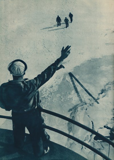アメリカの氷橋、1936 作： Unbekannt