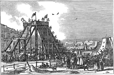 アイスマウンテン、人工スレッジラン、ロシア、1833 作： Unbekannt
