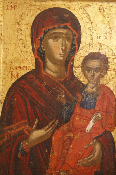 アイコン：Sta Mary Hodigitria (16世紀), Berat, Albanie 作： Unbekannt
