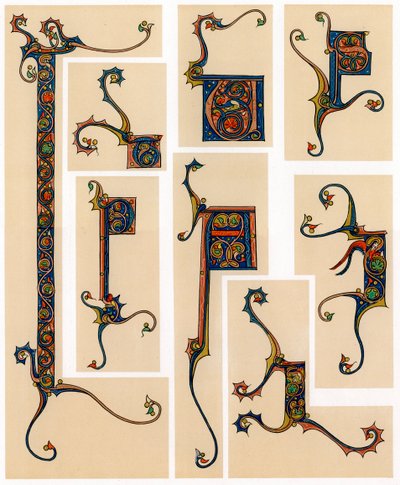 照らされた頭文字、13世紀 作： Unbekannt