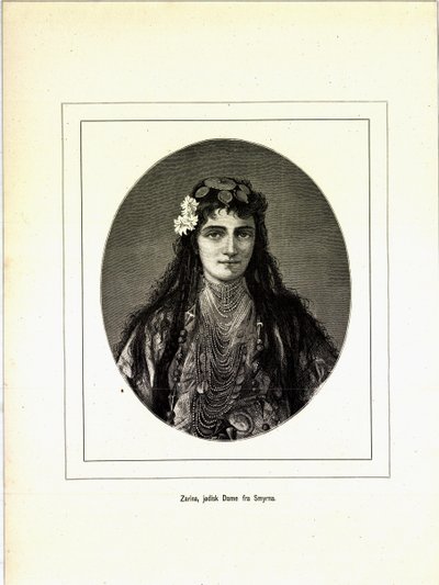 イラストは、Jerichau-Baumann, Elisabeth著、Forlagsbureauet発行のBrogede rejsebilleder（1881年、コペンハーゲン）より引用。 作： Unbekannt