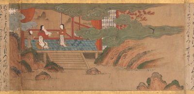 図解された熊野神社の伝説... 16世紀後半から17世紀初頭。 作： Unbekannt