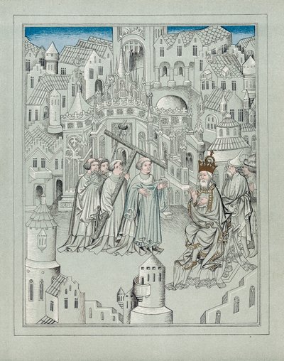 伝説の英国の騎士、ジョンマンデヴィル卿の旅のイラスト、c1372 作： Unbekannt