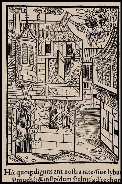 セバスチャン・ブラント著 『船の愚者』 1497年の挿絵。 作： Unbekannt