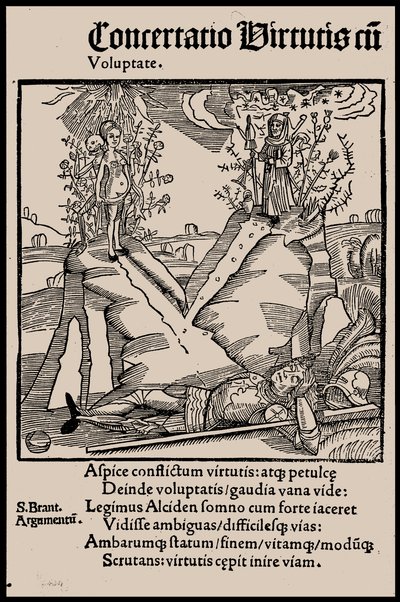 セバスチャン・ブラント著 『船の愚者』 1497年の挿絵。 作： Unbekannt