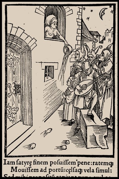 セバスチャン・ブラント著 『船の愚者』 1497年の挿絵。 作： Unbekannt