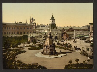 イリンスキエ ヴォロータ広場 モスクワのイリンスキエ門広場、1895～1900年頃。 作： Unbekannt