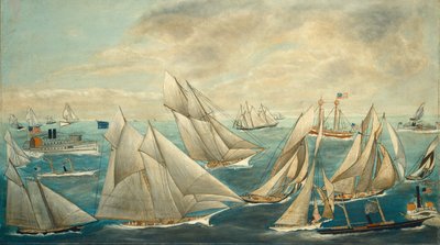 架空のレガッタ オブ アメリカズ カップ優勝者、1889 年以降。 作： Unbekannt