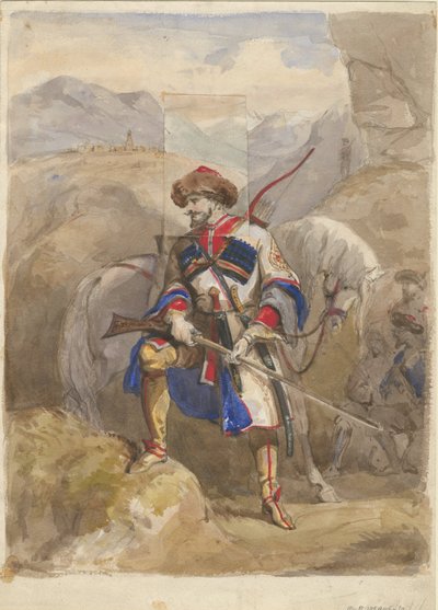 イマームシャミル1797-1871、1854 作： Unbekannt