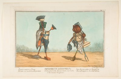 アニメーションの実装、Pl。 2、イギリスのメイドと料理人に捧げられる。 1811年。 作： Unbekannt