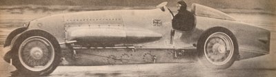 1927年1月、マルコムキャンベル少佐が有名なブルーバードで、世界の陸上速度の記録を破った 作： Unbekannt