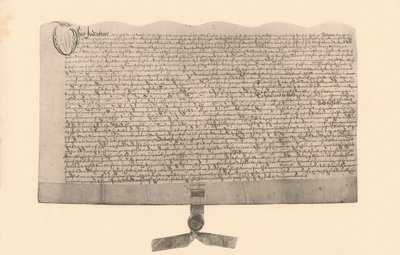 17世紀初頭、ガイフォークスの署名による土地売却のための証書、1901年 作： Unbekannt
