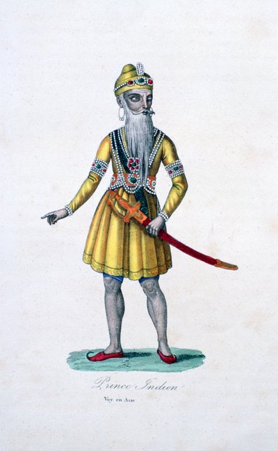 インドの王子、1830 作： Unbekannt