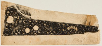 1854年頃のコルト・リボルバーのインクインプレッション・プル。 作： Unbekannt