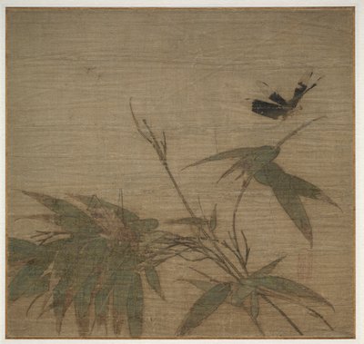 昆虫と竹、13世紀。 作： Unbekannt